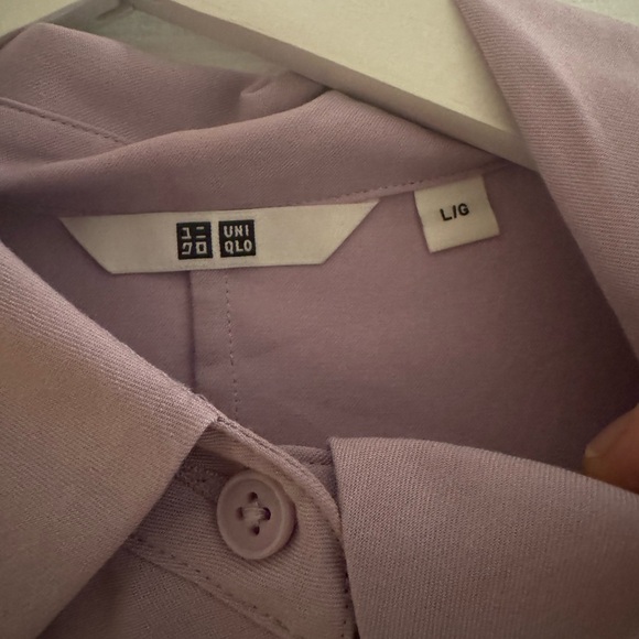 Never worn - Relaxed fit- short sleeve shirt from Uniqlo - Lavender - Picture 2 of 3